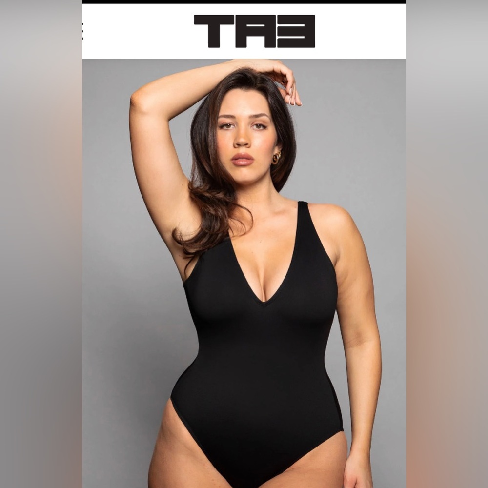TA3 Black Plungey Swimsuit (Small)